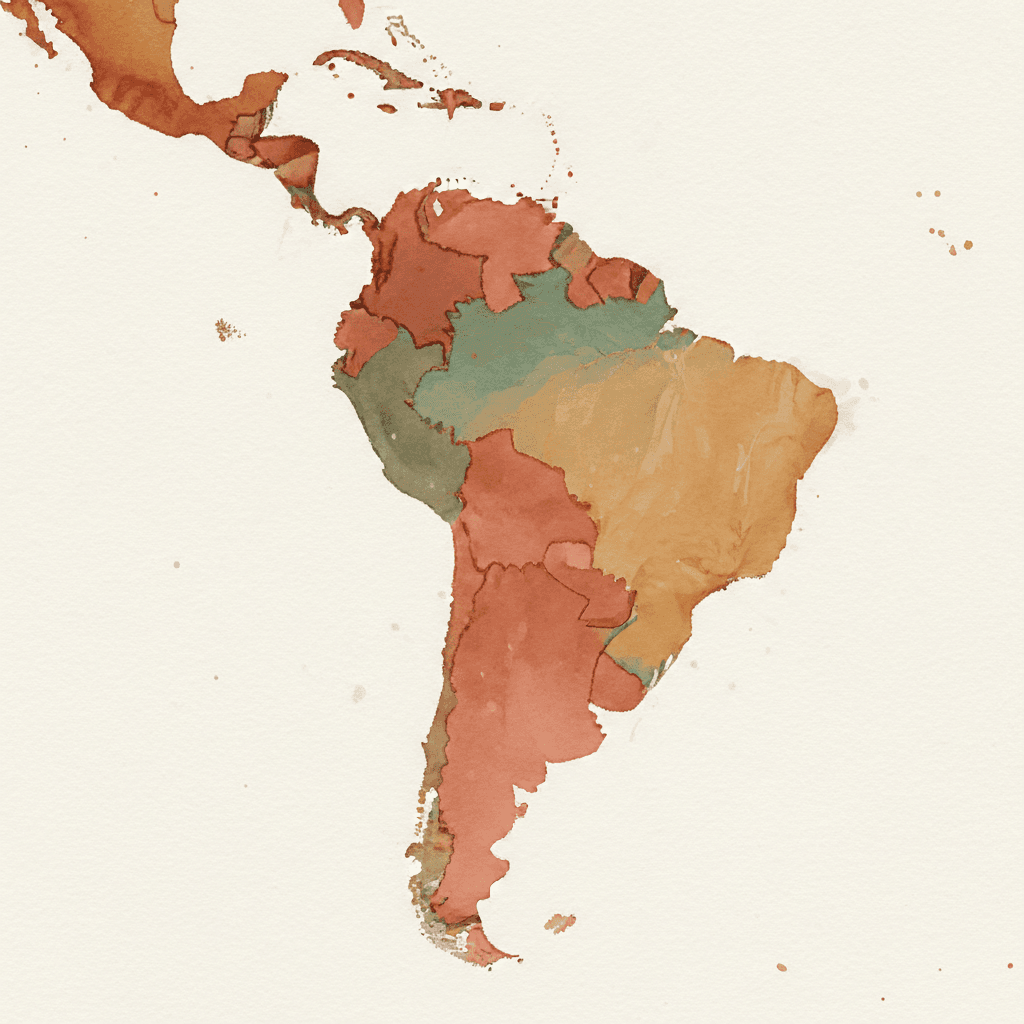 Map of Latin America